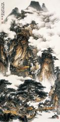 北海作品峰涌祥云天界