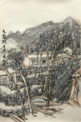 韩敬伟作品大龙门写生