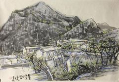 韩敬伟作品杏黄村写生之八