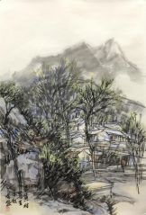 韩敬伟作品杏黄村写生之七