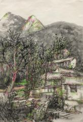 韩敬伟作品杏黄村写生之三