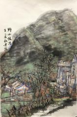 韩敬伟作品野山坡写生