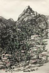 韩敬伟作品蔡树庵写生之三