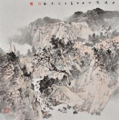 张延东作品雨过溪回