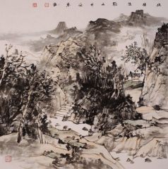 张延东作品幽径隐溪