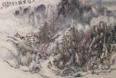 李玉民作品丘壑云飘有景色