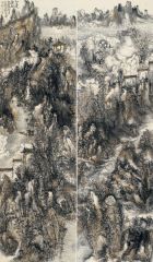 李玉民作品江边云起