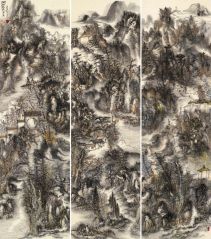 李玉民作品湖山共色