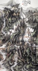 李玉民作品溪山观景图