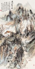 李玉民作品溪山观景图
