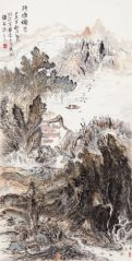 李玉民作品河塘秋色