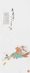 杜老三作品坐山崖吾开心