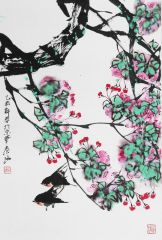 秦海作品润雨斑斑