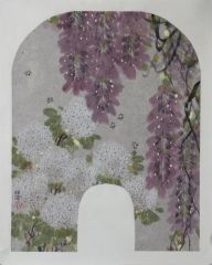 张萍作品紫藤.绣球