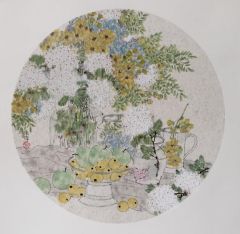 张萍作品盛开的花