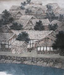 钟彩君作品石屋家园