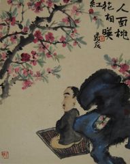 贾建磊作品人面桃花相映红