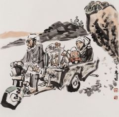 李东星作品赶集归来