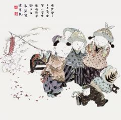 王家训作品童子系列作品16