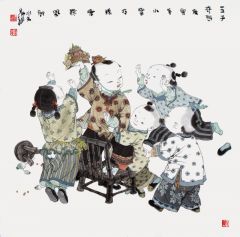 王家训作品童子系列作品14