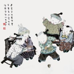 王家训作品适意岂仅棋与书