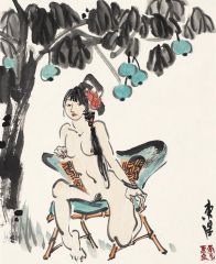 李东星作品水墨人体