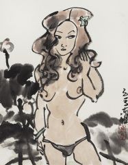 李东星作品水墨人体