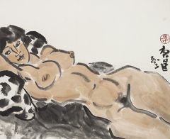 李东星作品水墨人体