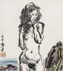 李东星作品水墨人体