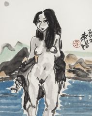 李东星作品水墨人体