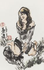 李东星作品水墨人体