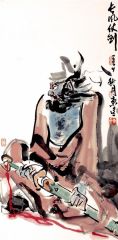 李东星作品长风仗剑图