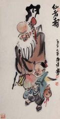 李东星作品仁者寿