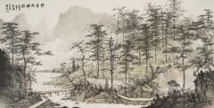 周扬波作品野寺依禅寂