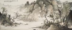 周扬波作品溪山隐居