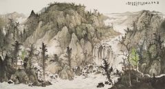 周扬波作品万壑争流图