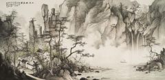 周扬波作品山谷幽居