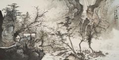 周扬波作品山才一夜雨
