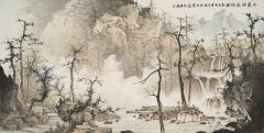 周扬波作品九寨沟秋韵图