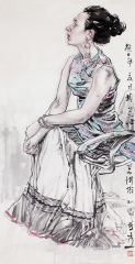 郭山泽作品2013北京上庄美术馆写生05
