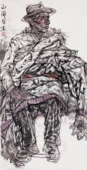 郭山泽作品2015甘南迭部扎尕那写生05