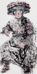 郭山泽作品2016云南昌宁耇街写生19