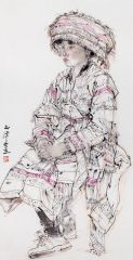 郭山泽作品2016云南昌宁耇街写生17