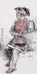 郭山泽作品2016云南昌宁耇街写生15