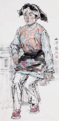 郭山泽作品2016云南昌宁耇街写生14