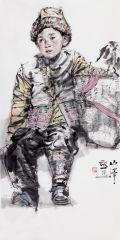 郭山泽作品2016云南昌宁耇街写生11