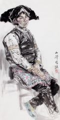 郭山泽作品2016云南昌宁耇街写生06