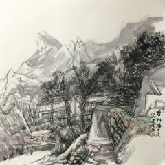 韩敬伟作品蔡树庵写生5