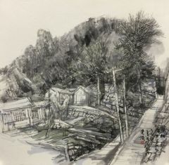 韩敬伟作品蔡树庵写生4