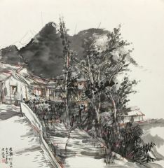 韩敬伟作品杏黄村写生05